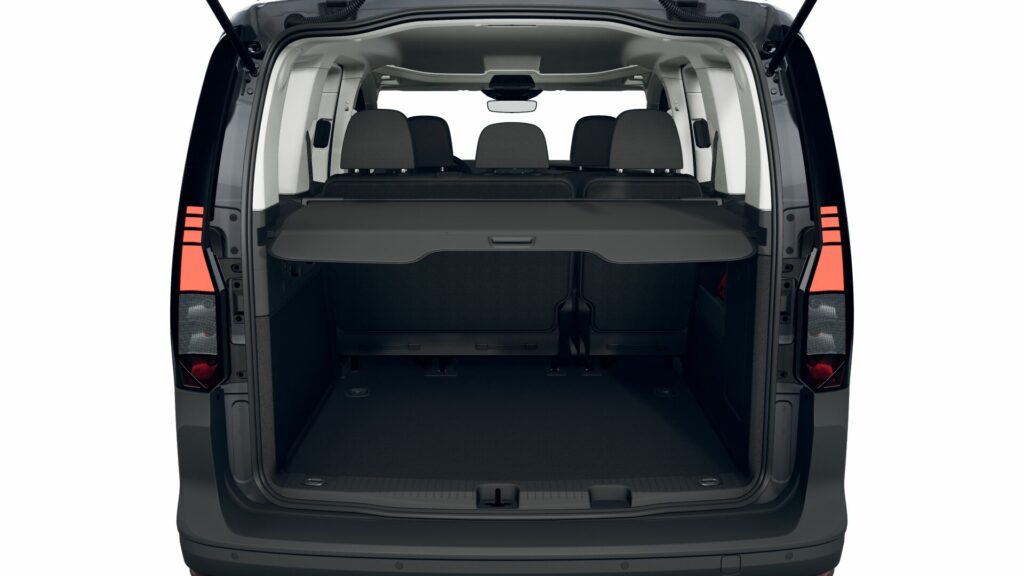 VW Caddy, Innenansicht des Kofferraums