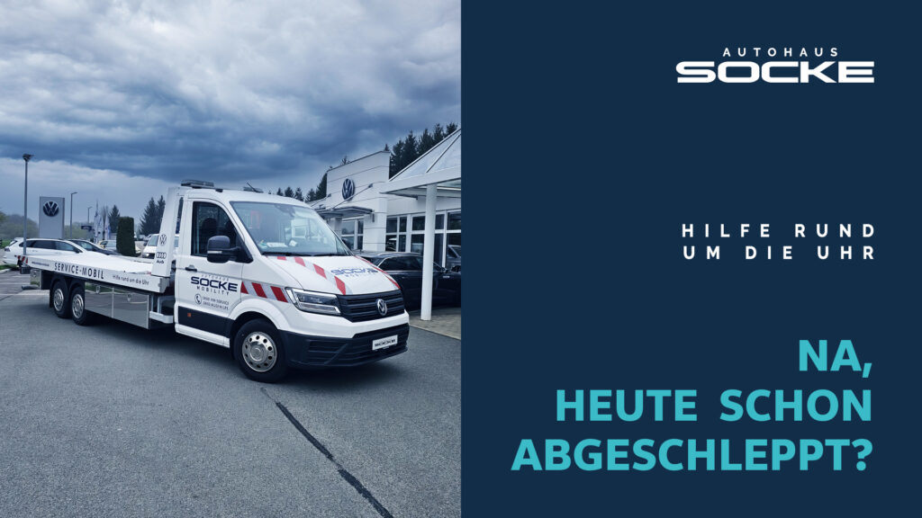 Abschleppfahrzeug Autohaus Socke