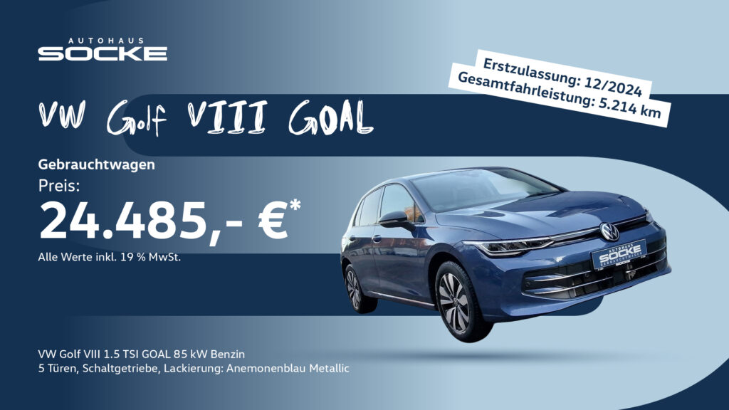 Gebrauchtwagenangebbot VW Golf VIII für 24.485€