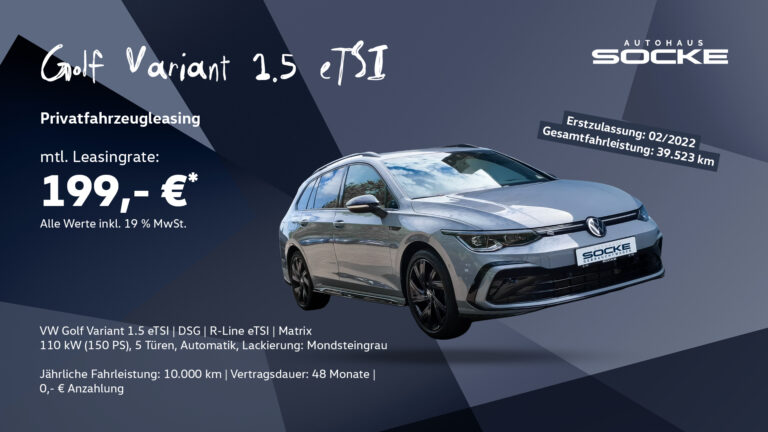 Privatgenbrauchtwagenleasing Golf Variant 1.5 eTSI