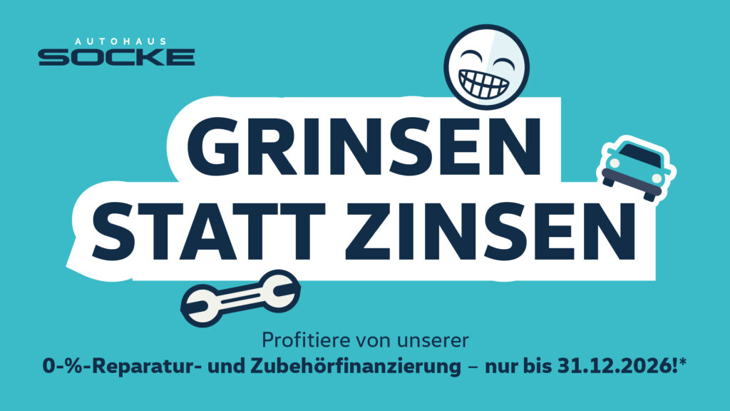 Reparatur- und Zubehörfinanzierung mit 0 % Bei Autohaus Socke