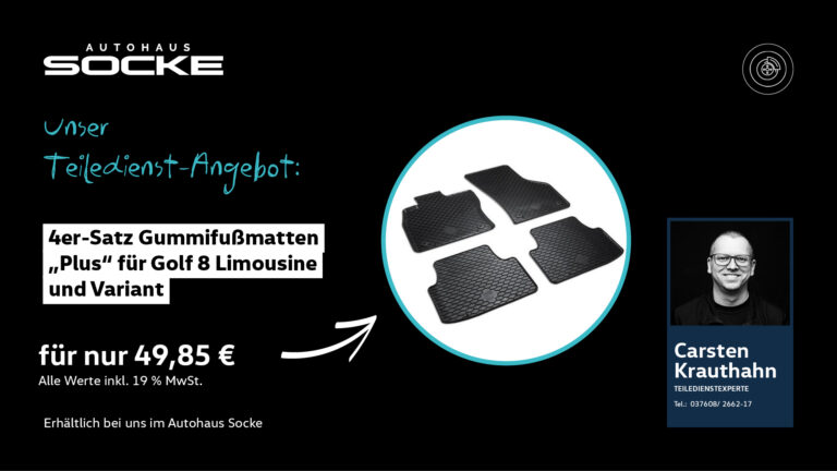 Teiledienstangebot 4er Set Gummifußmatten